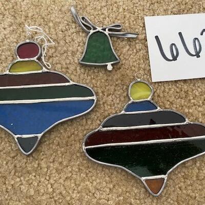 Lot 662 - Christmas Stained Glass