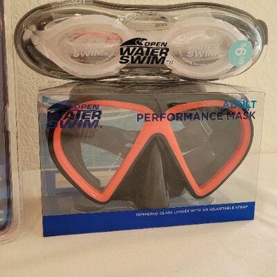 Lot 144: NEW Swimming Goggle Set Children and Adult Sets (3 Total)