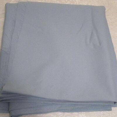 #17 Sewing material - 3.25 yards pale blue polyester
