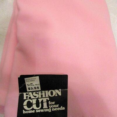 #19 Sewing material - 2 yards Pink polyester