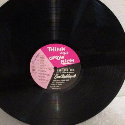 #61 Vinyl Record Album- Think and Grow Rich - Rare - 1960