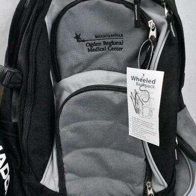 2 Backpacks: Blue/Black Diadora & Gray/Black MountainStar Ogden Regional Medical
