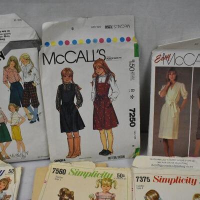 8 Vintage Sewing Patterns by McCall's & Simplicity