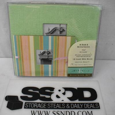K Marcella Scrapbook Set, 8.5x8.5 with 20 Pages & 12 Page Mini Book