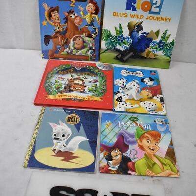 6 Hardcover Disney Books: Peter Pan -to- Toy Story 2