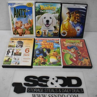 6 Movies on DVD: Antz -to- Scooby-Doo & the Pirates