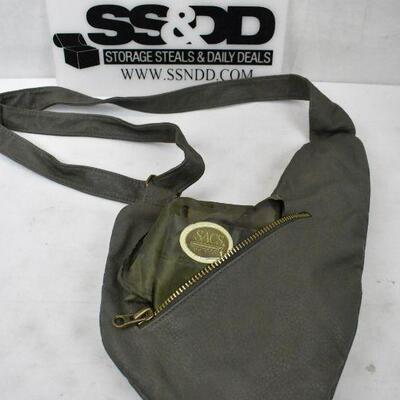 SACS of Life Crossbody Bag with Shopping Bag Gray/Green