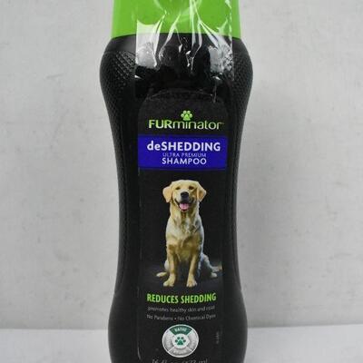 FURminator deShedding Ultra Premium Shampoo 16 Ounces, For Dogs