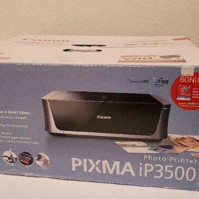 Lot 186: New CANON PIXMA iP3500 Photo Printer