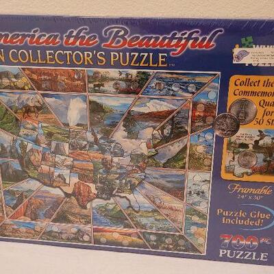Lot 193: New Sealed AMERICA THE BEAUTIFUL Coin Collectors Puzzle 