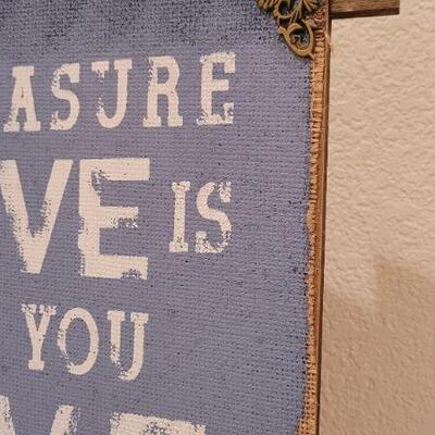 Lot 203: 19" x 15" Home Deco LOVE Themed Artwork