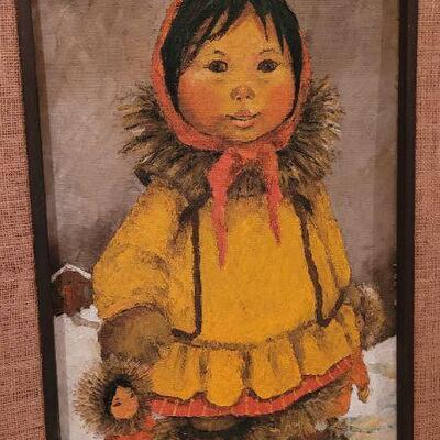 Lot 204: Vintage 1964 JOAN AREND KICKBUSH Fine Art Oil Painting SIGNED Alaska 