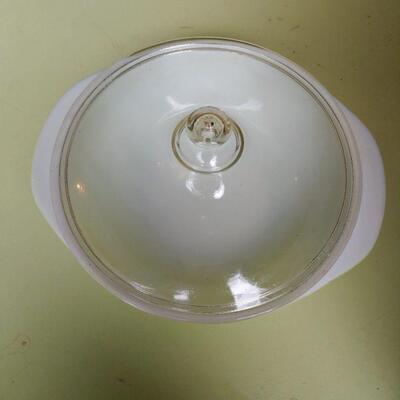 Green Pyrex Bowl with cover
