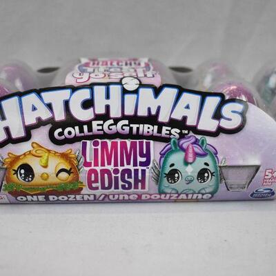 Hatchimals CollEGGtibles, Limmy Edish Glamfetti 12-Pack Egg Carton - New
