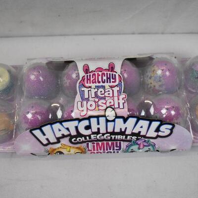 Hatchimals CollEGGtibles, Limmy Edish Glamfetti 12-Pack Egg Carton - New