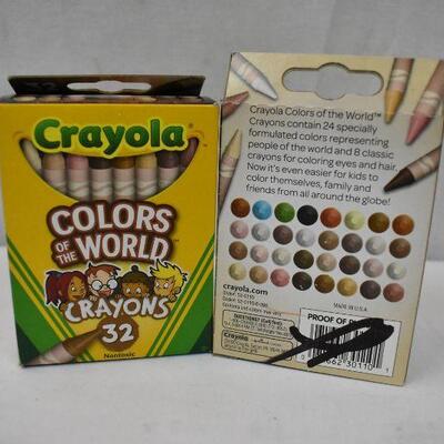 6 pc Colors of the World: Crayola Multicultural Crayons & Coloring Books - New