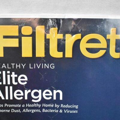 Filtrete Elite Allergen High Performance Air Filter 20x20x1. Bent - New
