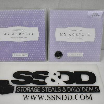 2 Sets Acrylic Stamp Sets by Close to my Heart. Birthday Theme