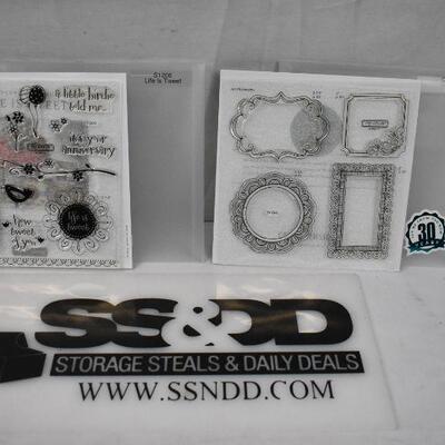2 Sets Acrylic Stamp Sets by CTMH 