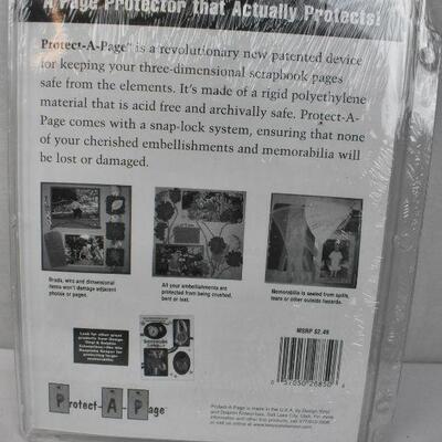 5 pc Protect-A-Page Scrapbook Page Protectors - New