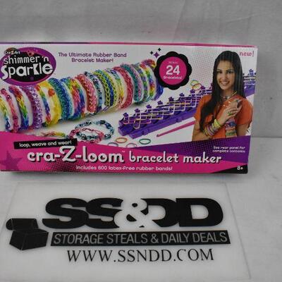 Shimmer & Sparkle Cra-Z-Loom Bracelet Maker - New