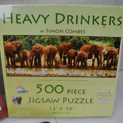 Qty 2 Jigsaw Puzzles 500 pieces each: 