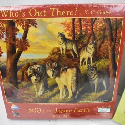 Qty 2 Jigsaw Puzzles 500 pieces each: 