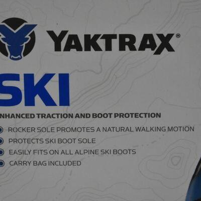 Yaktrax Skitrax Ski Enhanced Traction and Boot Protection, size medium - New