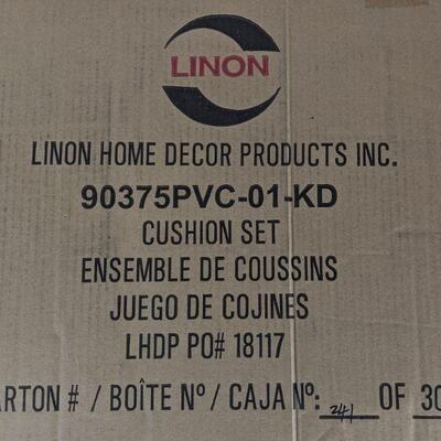 Linon Chelsea Nook CUSHION SET ONLY, Brown - New
