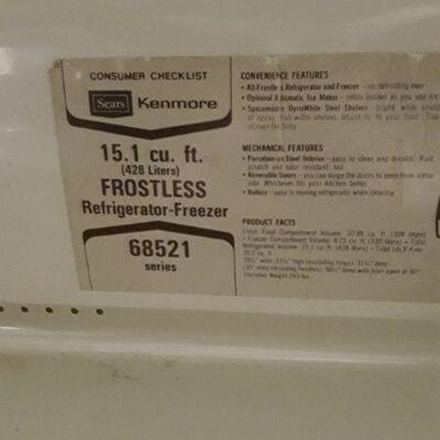 Kenmore Refrigerator 