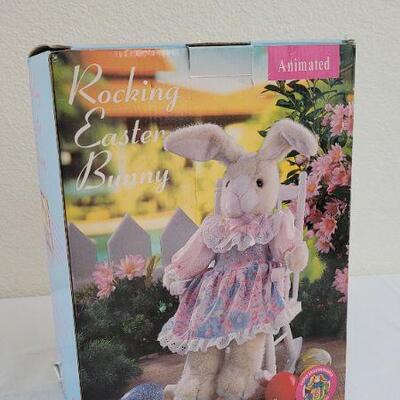 Lot 247: New Vintage Rocking Easter Bunny 