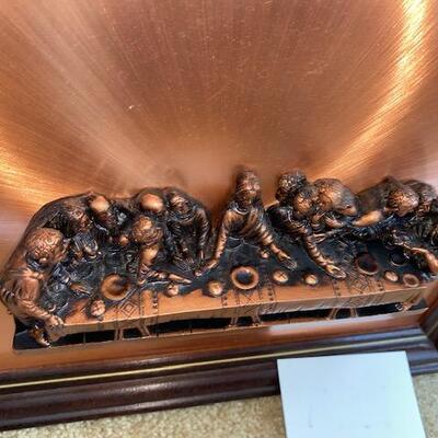 Lot 677 - Copper 3D Last supper 