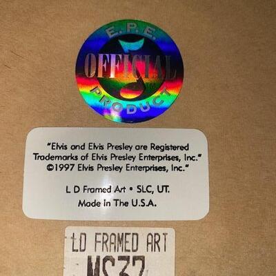 Lot 678 - Elvis Print