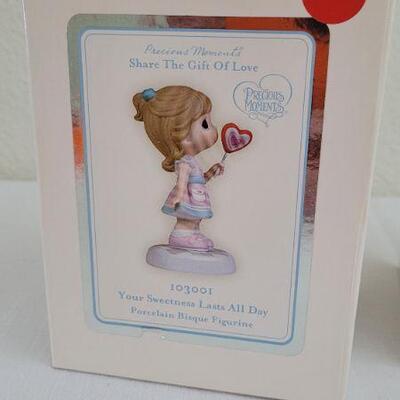 Lot 253: (2) New Precious Moments Bisque Figures 
