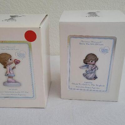 Lot 253: (2) New Precious Moments Bisque Figures 