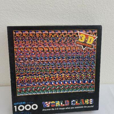 Lot 255: Vintage NEW SPRINGBOK 1000 pc. Magic 3D World Class Puzzle 