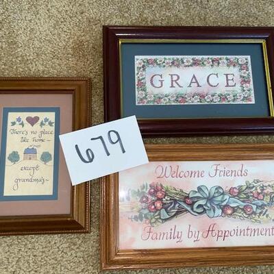 Lot 679 -  Framed Art