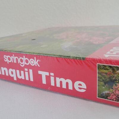Lot 264: Vintage New Sealed SPRINGBOK 1500 pc. "Tranquil Time" Puzzle