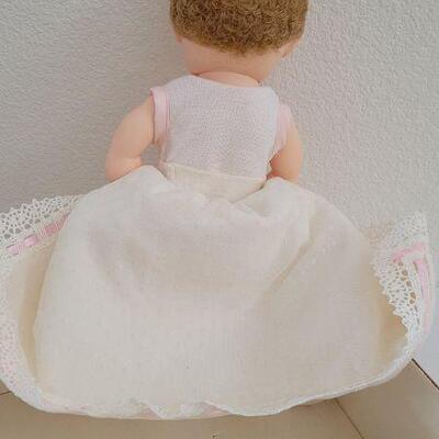 Lot 266: Vintage EFFANBEE Vinyl Jointed Doll with MOHAIR and original Baby Bottle