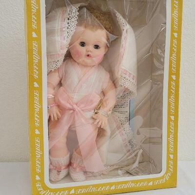 Lot 266: Vintage EFFANBEE Vinyl Jointed Doll with MOHAIR and original Baby Bottle