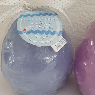 Lot 267: (3) New Hallmark Easter Egg Candles Sealed