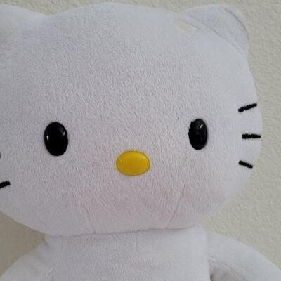 Lot 272: Large Like New HELLO KITTY Build a Bear Stuffed Animal