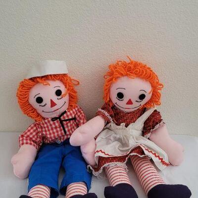 Lot 273: Raggedy Ann & Andy Doll Combo