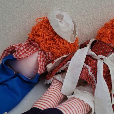 Lot 273: Raggedy Ann & Andy Doll Combo