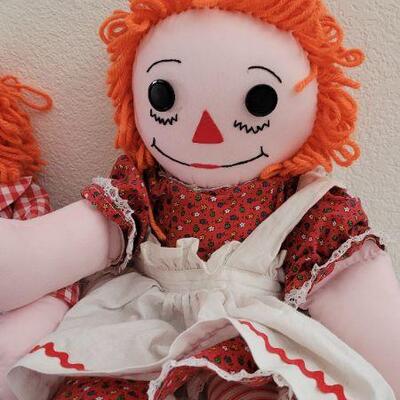 Lot 273: Raggedy Ann & Andy Doll Combo