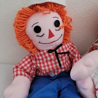 Lot 273: Raggedy Ann & Andy Doll Combo