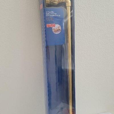 Lot 274: New MOEN 24" Solid Brass Towel Bar