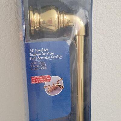 Lot 274: New MOEN 24" Solid Brass Towel Bar