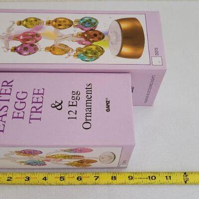 Lot 279: New Easter Egg Decorative Trees (One is LED)
