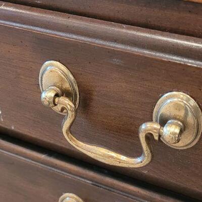 Lot 285: Vintage PAIR of ETHAN ALLEN 4-Drawer Side Tables 